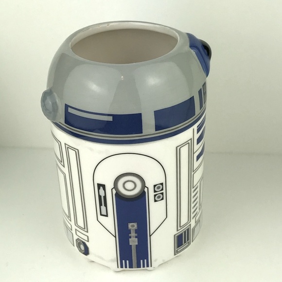 Star Wars R2D2 Disney Sculpted Ceramic Mug 20 oz. Vandor Bioworld Blue Used - Picture 2 of 6
